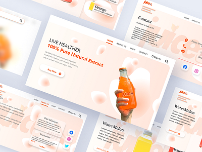 juice landing page design landingpagedesign ui ui ux uidesign ux web