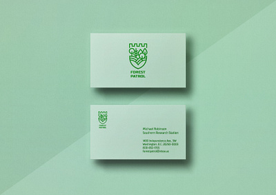 ELEGANT,CLEAN,MINIMAL BUSINESS CARDS DESIGN brand identity clean card creative card creative logo custom design elegant card forest patrol green card minimal design