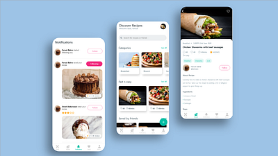 Recipe App mobile mobile app design ui