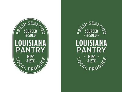 Louisiana Pantry branding design idenity logo type typography vector