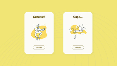 Daily UI #11: Flash Message app art dailyui flash flash message flat illustration illustrator minimal ui ux web