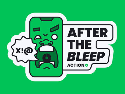 After the Bleep branding figma illustration logo sticker