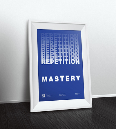 Principle of Design - Repetition 2 clean masters minimal poster poster art poster design principle of design ready to print repetition simple successful typography