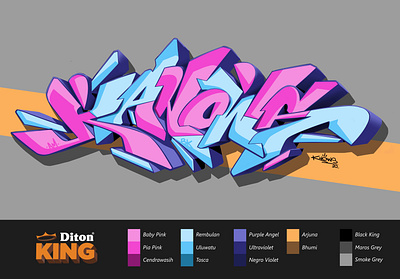 'KANOWS' Digital Graffiti graffiti graffiti digital illustration letters