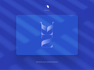 Monogram Challenge blue branding design desktop digital icon identity illustration logo monogram symbol ui vector