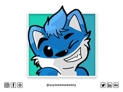 Twitch Wolf Emote #3 art artist artwork design digital digitalart drawing drawings emote emoteart twitch twitchemote