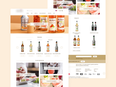 Premium Drink Store branding commerce drink ecommerce ecommercesolutions footer graphic design homepage market marketing menu product product list page product page shop ui uidesign ux web webdesign