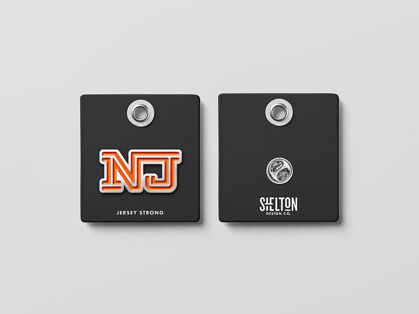 logo pin enamel mockup