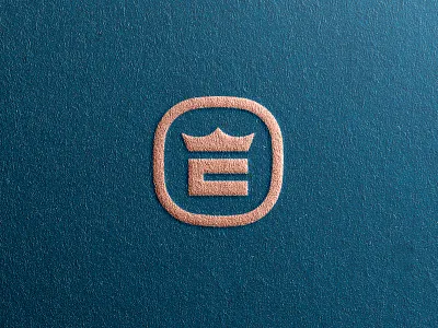 E + Crown Logo Concept brand branding crown crown logo design e fancy identity letter e lettermark logo logomark logotype luxurious minimalist type typography unused