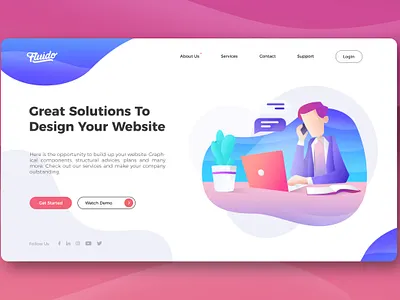 Design Your Website design graphic design illustration ui user interface ux vector web ui website website ui