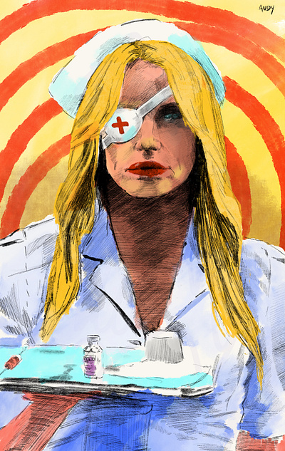 Twisted Nerve art artist artwork design illustration illustrator kill bill movie pop culture portrait quentin tarantino woman