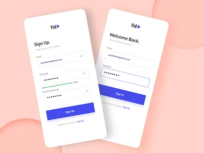 Sign up mobile mobile ui sign in sign up ui