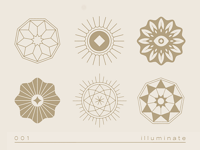 illuminate icons illuminate light linework logo rays sun sunrays