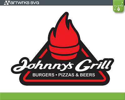 Custom Business Logo Design - Johnny's Grill business logo design custom design custom logo custom shirt design custom t shirt design design logo design services design vector graphic design graphic design services logo creator logo design logo design custom logo designer service design sublimation design t shirt design vector logo