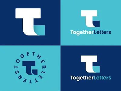 Together Letters Lockups branding crest design emblem identity letter letterform ligature lockup lockups logo social type typography vector