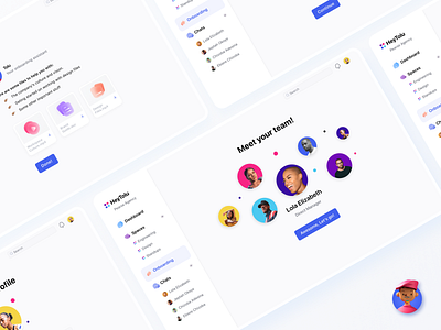 HeyTolu - Bot bot chatbot collaboration dashboard onbaording ui uiux webapp