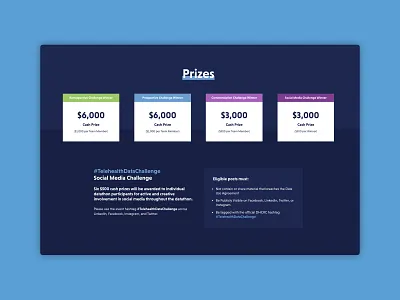 DHCRC Datathon Landing Page cards design digital form landing page web web design website website design