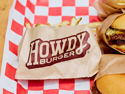 Howdy Burger - Branding Case Study brand identity branding cowboy craft burger fast food growcase hamburger howdy burger identity illustration logo logo design logotype neon sign signage tulsa oklahoma western