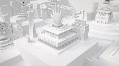 51Job 3d c4d logo octane render