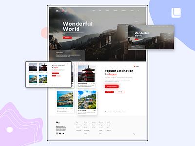 International Travel Website ✈️ design illustration travel ui ui ux ui design uitrend uitrends uiux ux design uxdesign uxresearch web design webdesign website