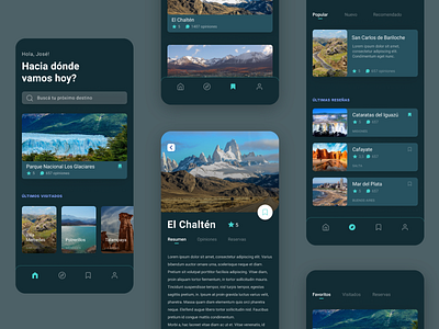 Travel App UI Concept dark ui tour tourism travel travel app traveling ui ux