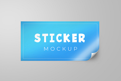 Rectangle sticker mockup brand high resolution identity mockup rectangle sticker rectangle sticker mockup smart object sticker