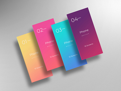 Mobile app screens mockup template app app mockup app screen mockup brand high resolution identity mockup smart object