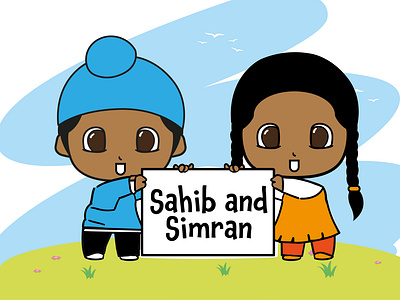 Sahib and Simran: Sikh Educational Material for Kids adobe illustrator brand branding creative custom design freelance graphic graphic design identity illustration logo logo design photoshop vector