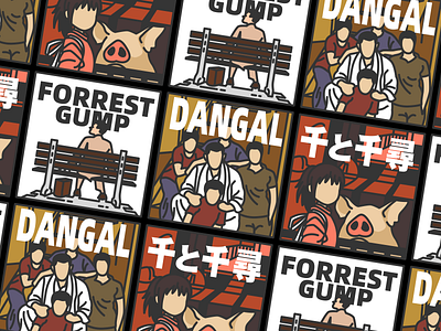 Movie Feelings icon2。电影情怀图标2 design flat icon illustration typography ui