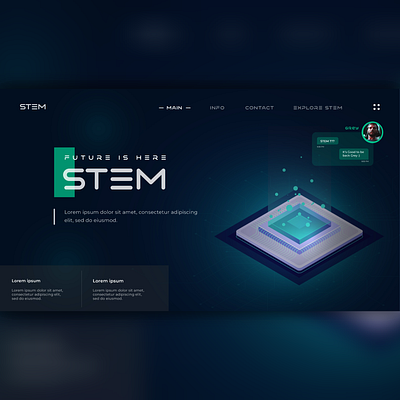 Stem Web Design app artificialintelligence artwork branding company branding design future future technology icon illustration logo movie app movie concept movie poster stem technology ui upgrade website