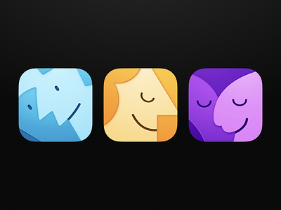 Clay Alternative App Icons app app icon app icon design clay faces illustration ios iphone sketch
