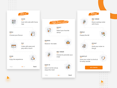 Food App: Onboarding android app ui food app food delivery app ui illustrations ios app ui mobile app ui mobile app ui design onboarding screens onboarding ui product ui ui ux vector welcome screen ui welcome screens