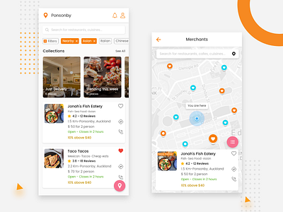 Food App: Home screen android app ui app ui app uiux application design food app food delivery app ui home screen illustrations ios app ui mobile app ui ui uidesign ux uxdesign vector