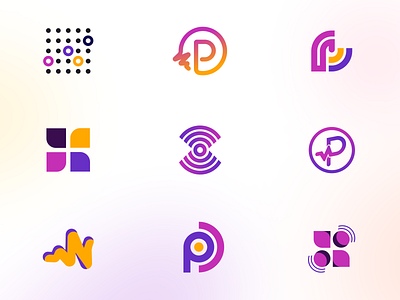 Logo Concepts ☠️ app branding concept design gradients graphic design interface logo web