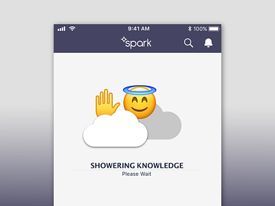 Delightful loader experience with a relevant app update messages app update learning loader message showering sketleton