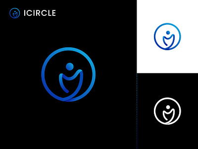 Modern Minimal Creative Logo Design | ICIRCLE blockchain branding branding design business logo circle crypto design graphic design i illustration logo logo design minimal logo minimalist logo modern nft ui