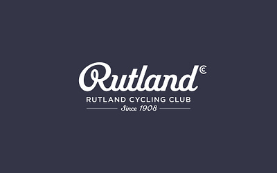 Rutland Cycling Club - Identity refresh for local cycling club bike branding classic custom type cycling design heritage ligatures logo retro typography vector