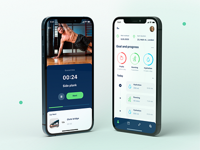 RockFit app for a personal trainer app calories coach crossfit exercise fit fitness green gym gymmotivation health healthy healthylifestyle run strong trainer trainerapp training white workout