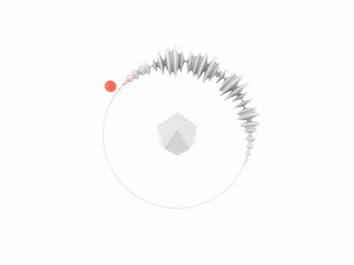 eXelentex 3d 3d animation 3d art 3d illustration 3d object artwork c4d clean graphic design illustration minimal motion red sphere visual art white