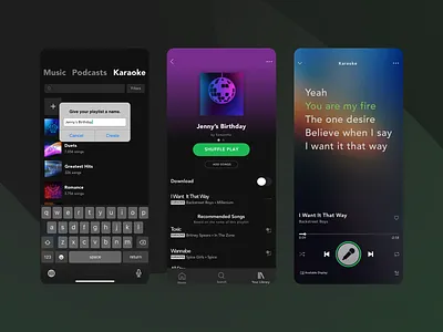 Spotify x Karaoke productdesign uxdesign