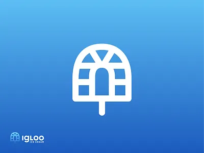Igloo Ice Cream symbol branding cold cream design dessert food frozen gelato hot ice igloo logo logodesign logodesigner mark summer sweet symbol