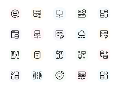 Myicons✨ — Servers, Databases vector line icons pack essential icons icon design icon pack icons icons design icons pack interface icons line icons sketch sketchicons ui ui design ui designer ui icons ui kit ui pack ui set web design web designer web ui