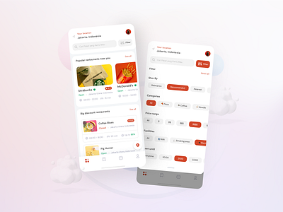 App To Find Restaurants and Order Food 3dillustration food food app food delivery location app mobile mobile app order food restaurant ui user experience user interface design ux website zomato