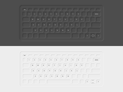 neumorphic Keyboard black and white brand classification clean design keyboard neumorphic neumorphism ui ui ux