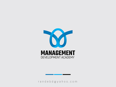 "MANAGEMENT Development Academy" logo abstract logo creative flat icon lettering logo logo 2020 m logo minimal new logo