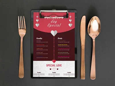 Italian Valentino Restaurant Menu Design Template branding design illustration logo vector
