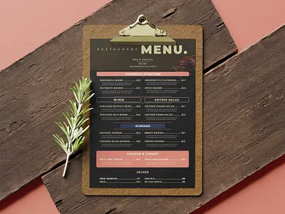 Old Vintage Menu Design Template branding design illustration logo vector