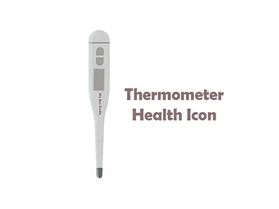 Grey Thermometer Health Icon health health icon icon thermometer
