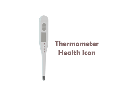 Grey Thermometer Health Icon health health icon icon thermometer