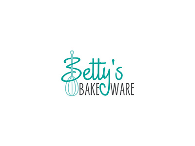 Bettys Bakeware baker branding colores confectionery design illustration logo pastry shop simple typography vector